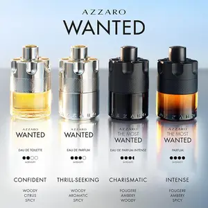 عطر Azzaro The Most Wanted للرجال عطر يدوم طويلاً عطر Hombre الأصلي الفاخر للرجال