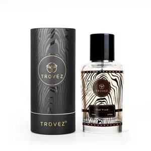 عطر TROVEZ Oud Wood 100 مل عطر غني بالخشب للرجال والنساء برائحة تدوم طويلاً للجنسين بخاخ للجسم هدية رومانسية