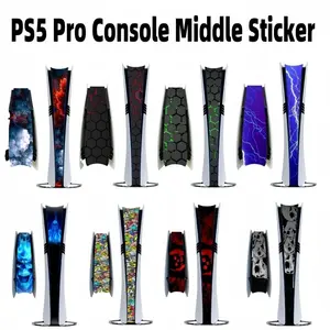 ملصق جلدي متوسط لجهاز PlayStation 5 PS5 Pro ملحقات شريط تزيين وحدة التحكم ملصقات لاصقة واقية مقاومة للغبار