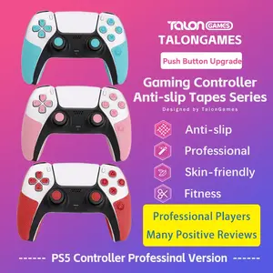 شريط قبضة وحدة التحكم من TALONGAMES، ملصق مضاد للانزلاق، إصدار احترافي متوافق مع بلاي ستيشن 5، واقي مانع للانزلاق